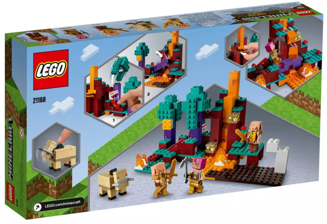 Box Rückansicht: LEGO Minecraft 21168 Der Wirrwald