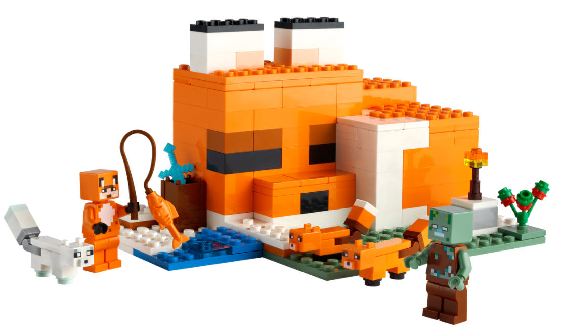Inhalt: LEGO Minecraft 21178 Die Fuchs-Lodge