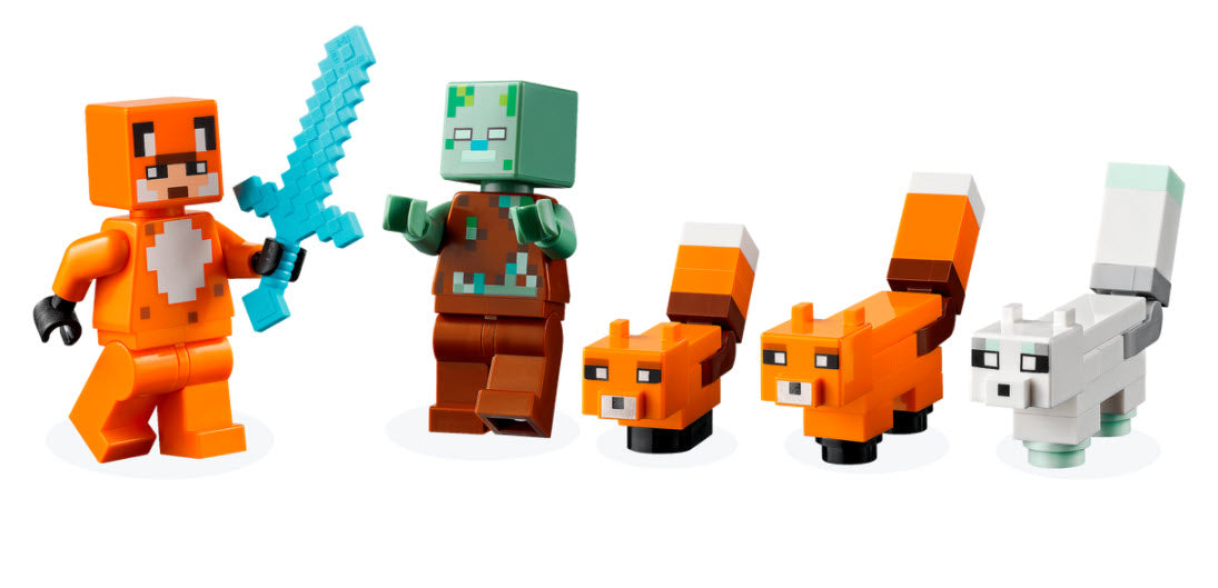Minifiguren: LEGO Minecraft 21178 Die Fuchs-Lodge