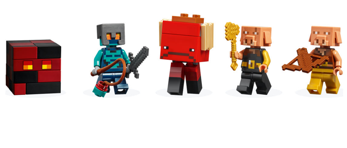 Minifiguren: LEGO Minecraft 21185 Die Netherbastion