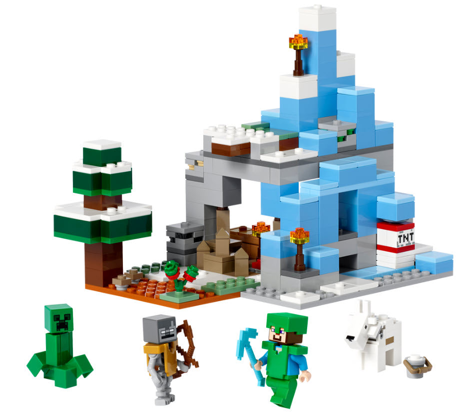 Inhalt: LEGO Minecraft 21243 Die Vereisten Gipfel
