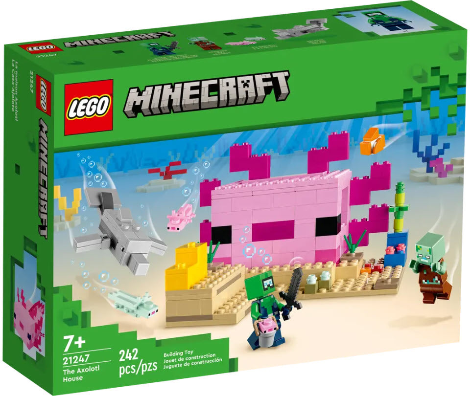 LEGO Minecraft 21247 Das Axolotl-Haus