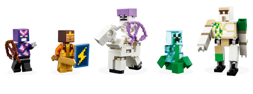 Minifiguren: LEGO Minecraft 21250 Die Eisengolem-Festung