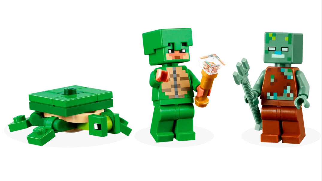 Minifiguren: LEGO Minecraft 21254 Das Schildkrötenstrandhaus