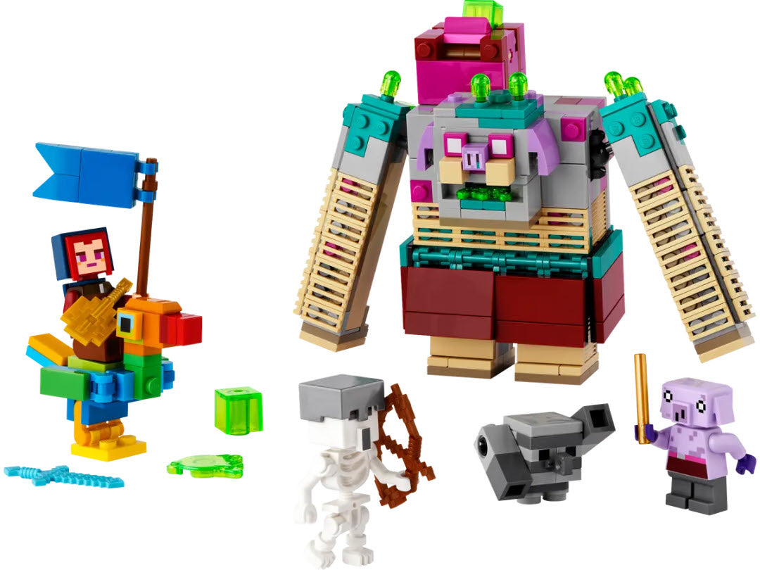 Inhalt: LEGO Minecraft 21257 Showdown mit dem Verschlinger