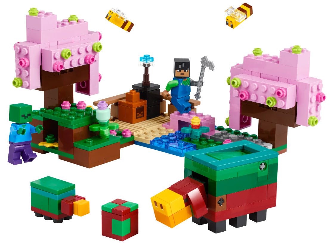 Inhalt: LEGO Minecraft 21260 Der Kirschblütengarten