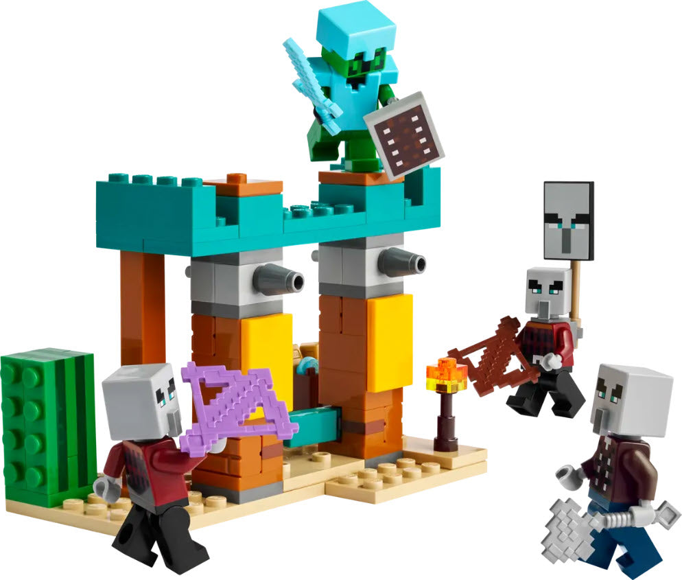 Inhalt: LEGO Minecraft 21267 Die Illager-Wüstenpatrouille