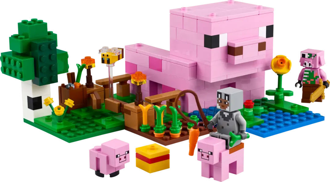 Inhalt: LEGO Minecraft 21268 Das Babyschwein-Haus