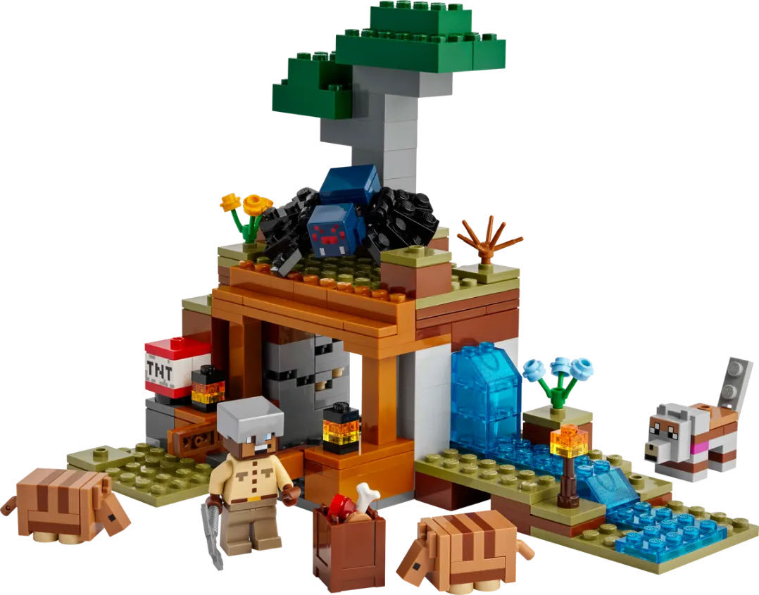Inhalt: LEGO Minecraft 21269 Die Expedition zur Gürteltiermine