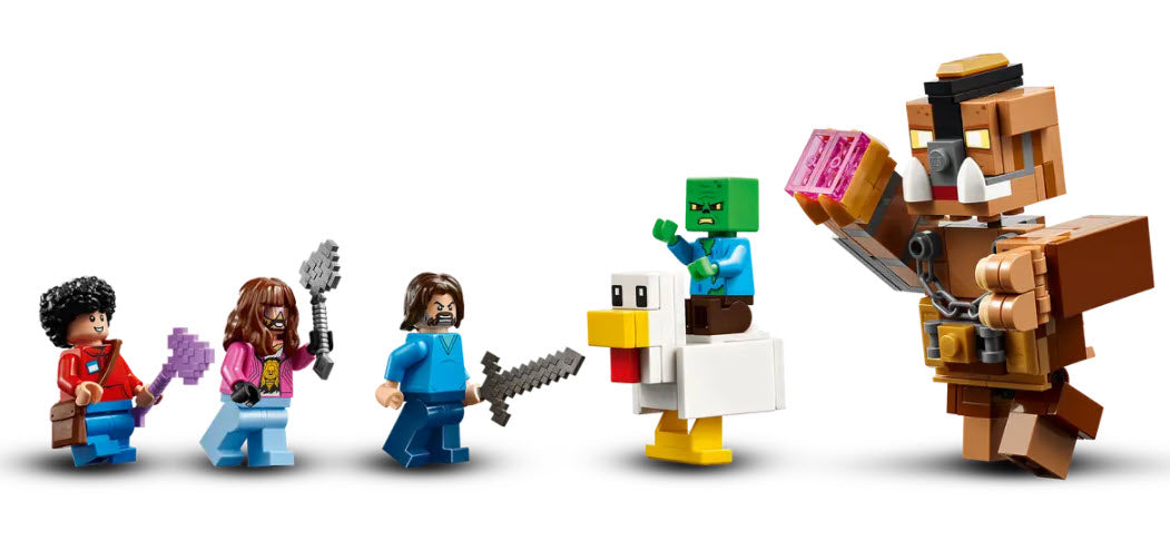 Minifiguren: LEGO Minecraft 21272 Waldanwesen mit Boxring