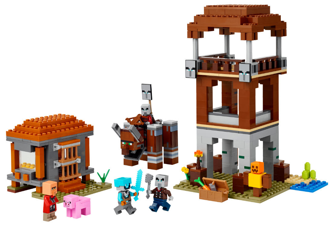Inhalt: LEGO Minecraft 21278 Ein Verwüster am Plünderer-Außenposten