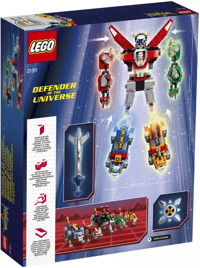 Box Rückansicht: LEGO Ideas 21311 Voltron