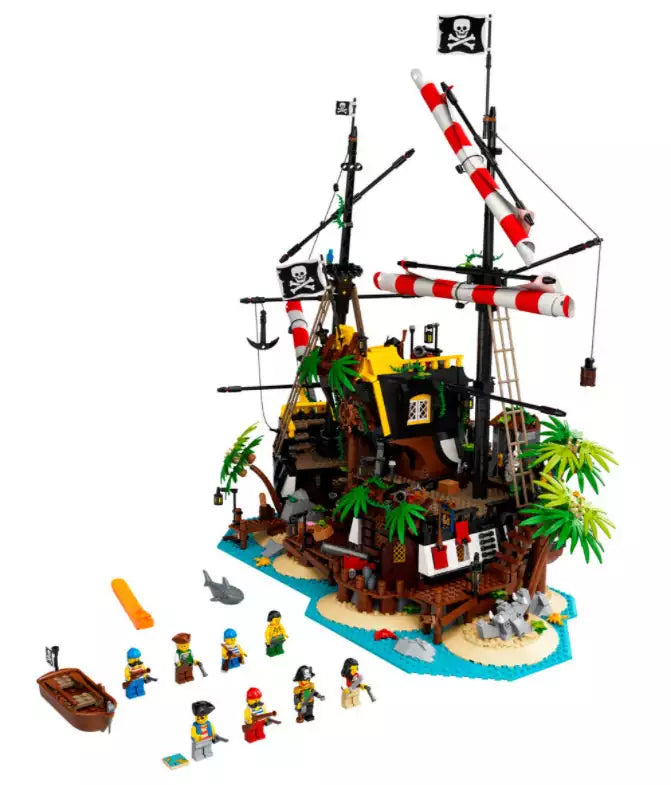 Inhalt: LEGO Ideas 21322 Piraten der Barracuda-Bucht