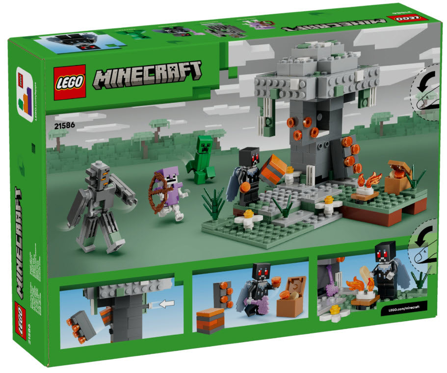 Box Rückseite: LEGO Minecraft 21586 Blasser Garten
