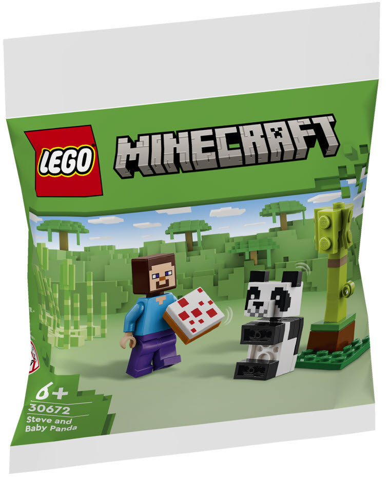 LEGO Minecraft 30672 Steve mit Baby-Panda