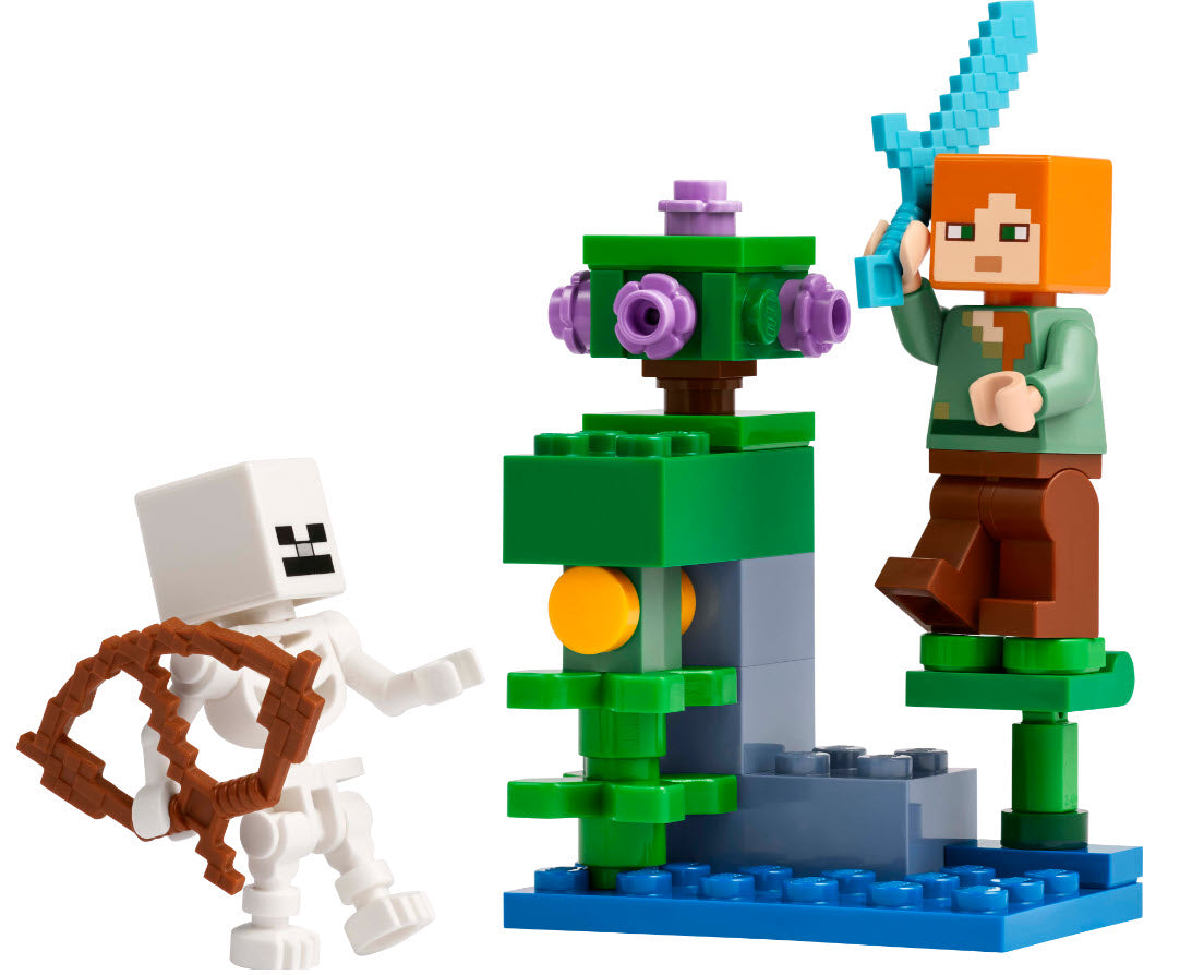 Inhalt: LEGO Minecraft 30705 Showdown in der Üppigen Höhle