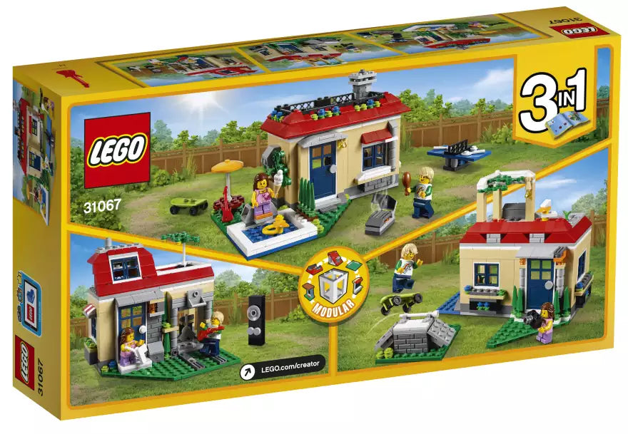 LEGO Creator 31067 Ferien am Pool, Box Rückansicht