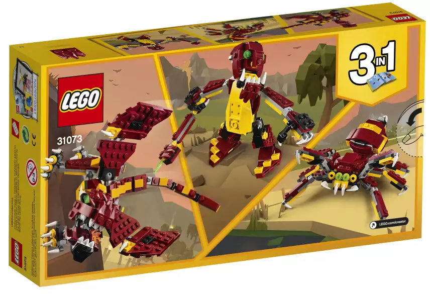Box Rückansicht: LEGO Creator 31073 Fabelwesen