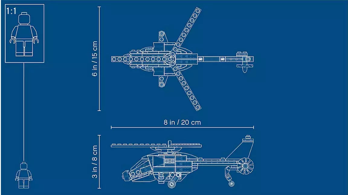 Altenativmodell 2: LEGO Creator 31092 Hubschrauber-Abenteuer