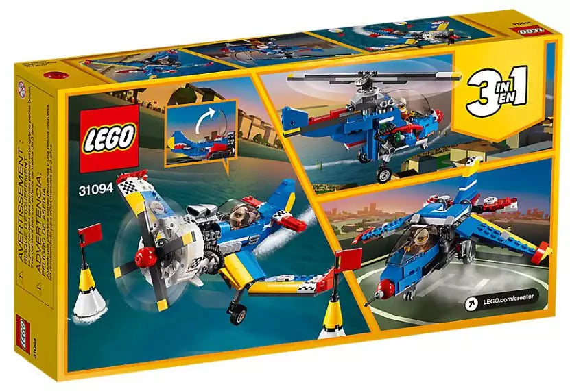 Box Rückseite: LEGO Creator 31094 Rennflugzeug