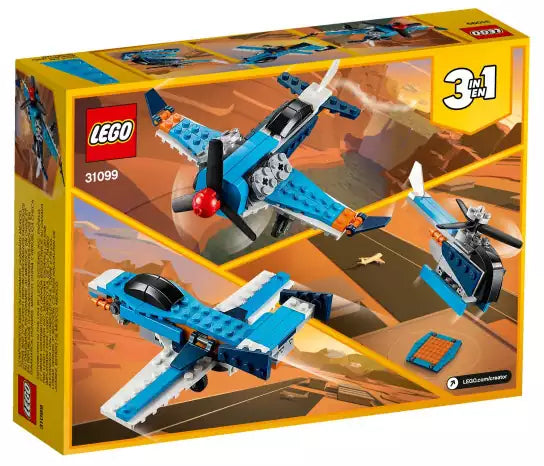 Box Rückseite: LEGO Creator 31099 Propellerflugzeug