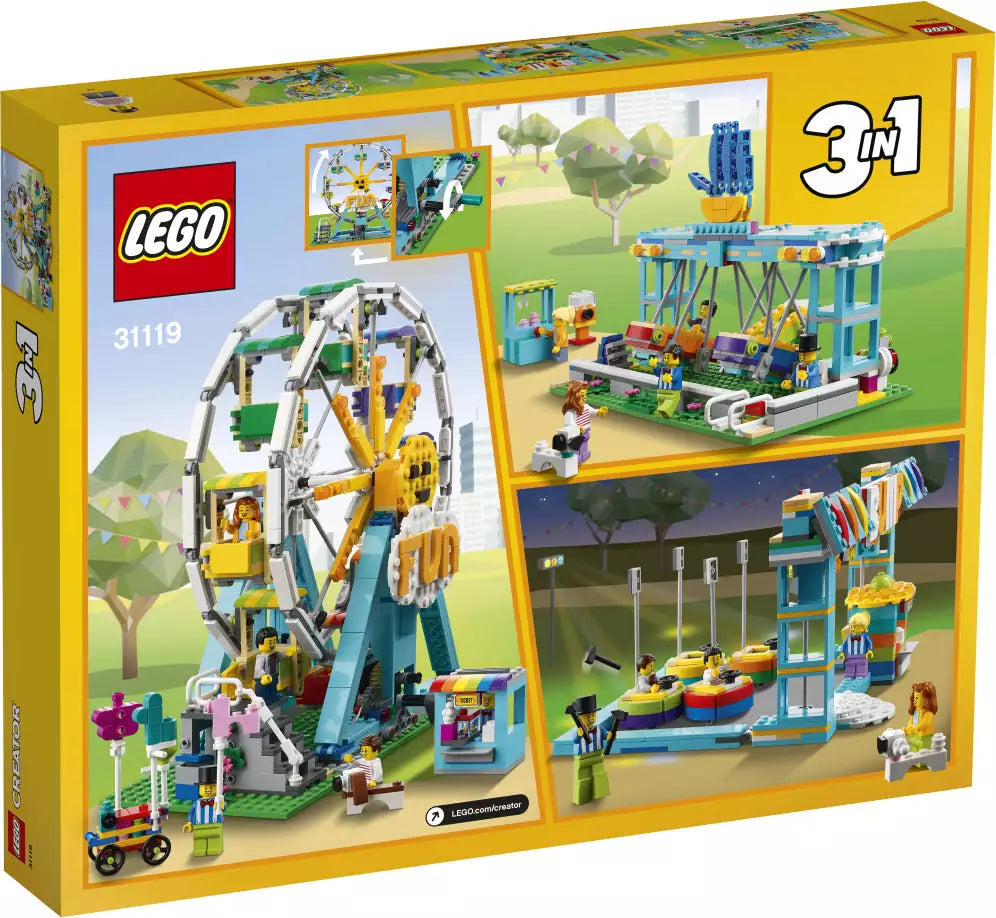 Box Rückansicht: LEGO Creator 31119 Riesenrad