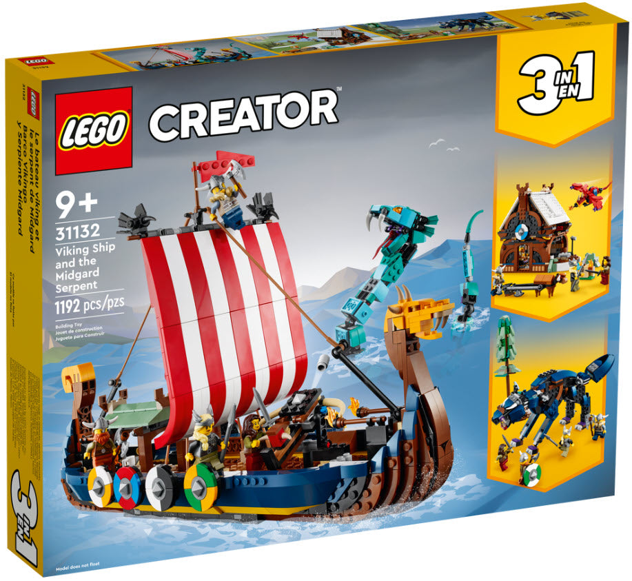 LEGO Creator 31132 Wikingerschiff mit Midgardschlange