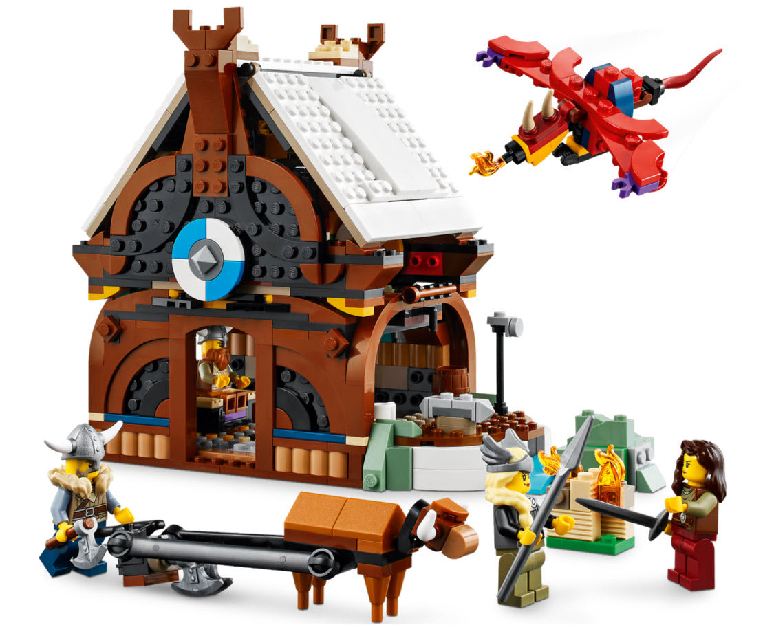 Alternativmodell 1: LEGO Creator 31132 Wikingerschiff mit Midgardschlange