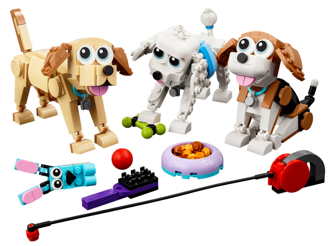 Inhalt: LEGO Creator 31137 Niedliche Hunde