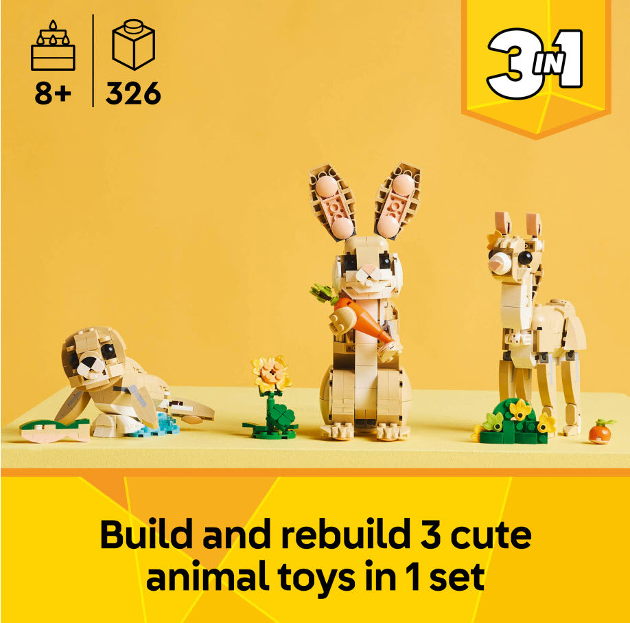 3-in-1 Modelle: LEGO Creator 31162 Häschen