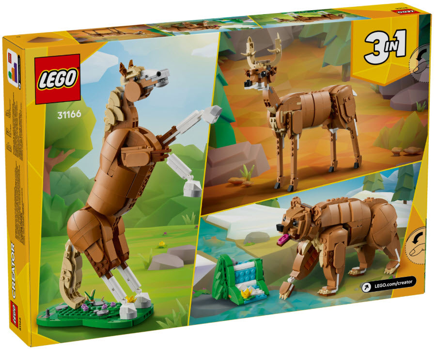 Box Rückseite: LEGO Creator 31166 Prächtiges Ross