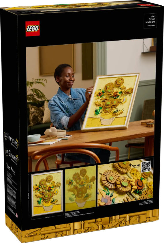 Box Rückansicht: LEGO Art 31215 Vincent van Gogh – Sonnenblumen