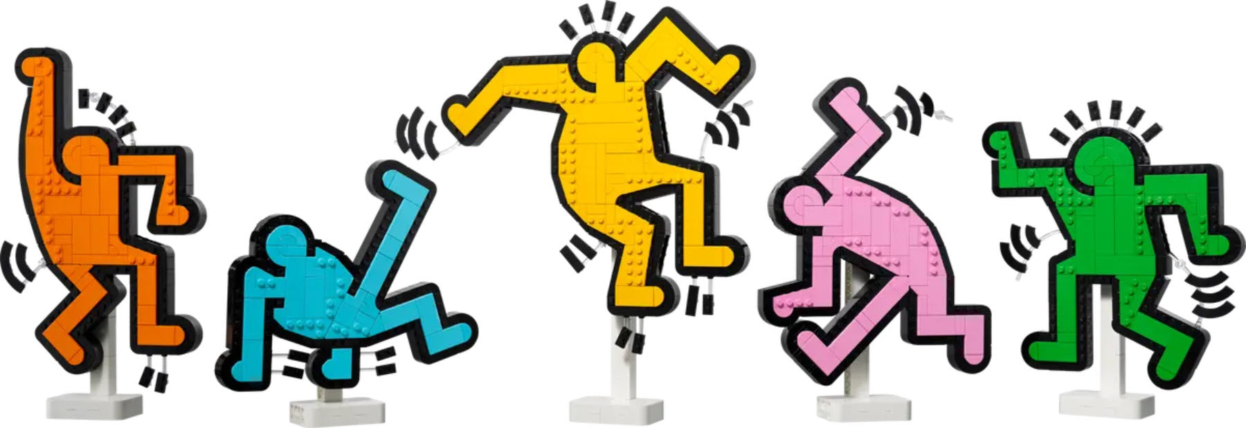 Inhalt: LEGO Art 31216 Keith Haring – Tanzende Figuren