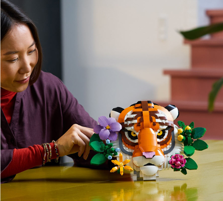 Detail 1: LEGO Art 31217 Fauna Collection - Tiger