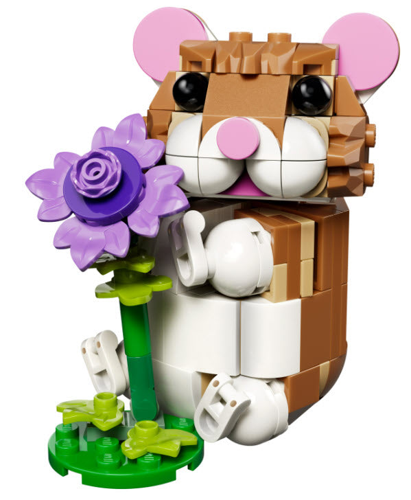 Inhalt: LEGO Creator 31376 Niedlicher Hamster mit Blume