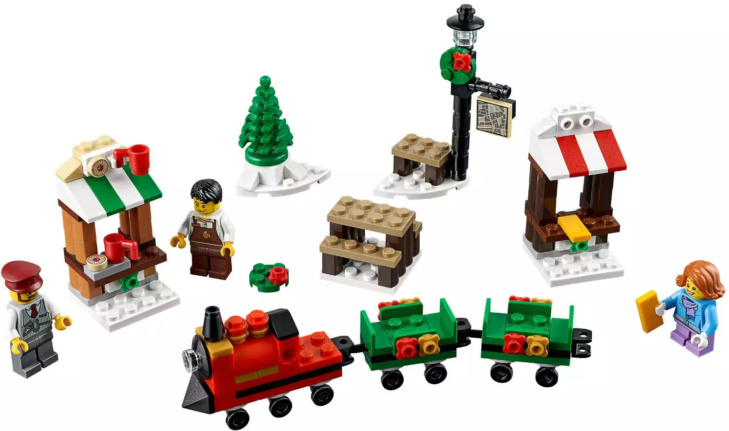 Inhalt: LEGO Saisonale Sets 40262 Weihnachtslandschaft