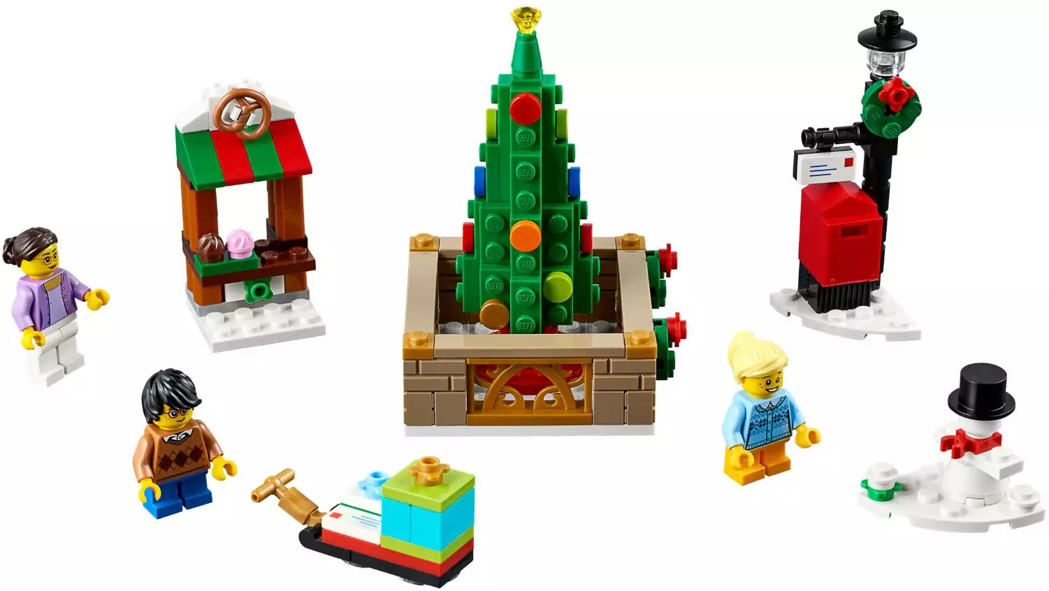 Inhalt: LEGO Saisonale Sets 40263 Weihnachtsmarkt