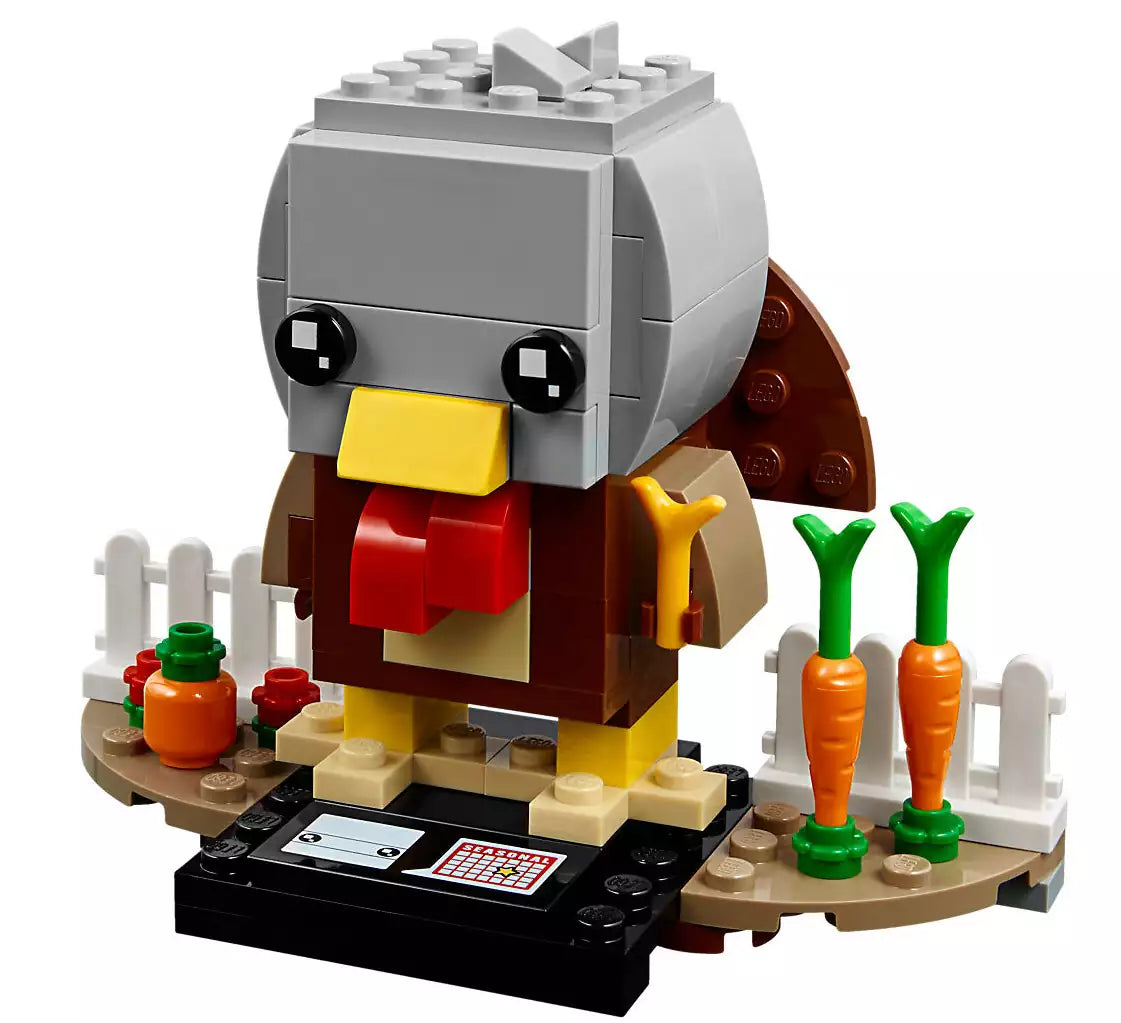 Inhalt: LEGO Brickheadz 40273 Erntedank-Truthahn