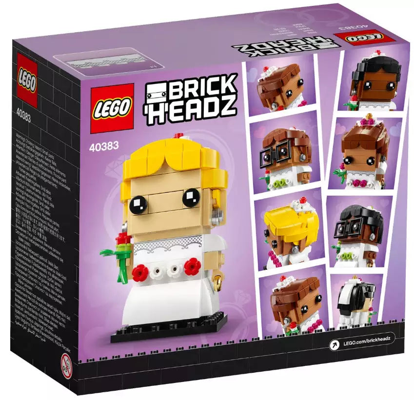 Box Rückansicht: LEGO Brickheadz 40383 Braut