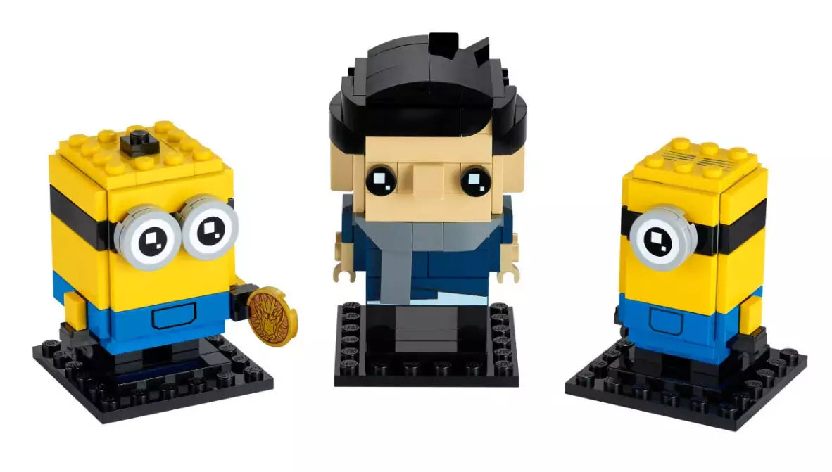 Inhalt: LEGO BrickHeadz 40420 Gru, Stuart & Otto