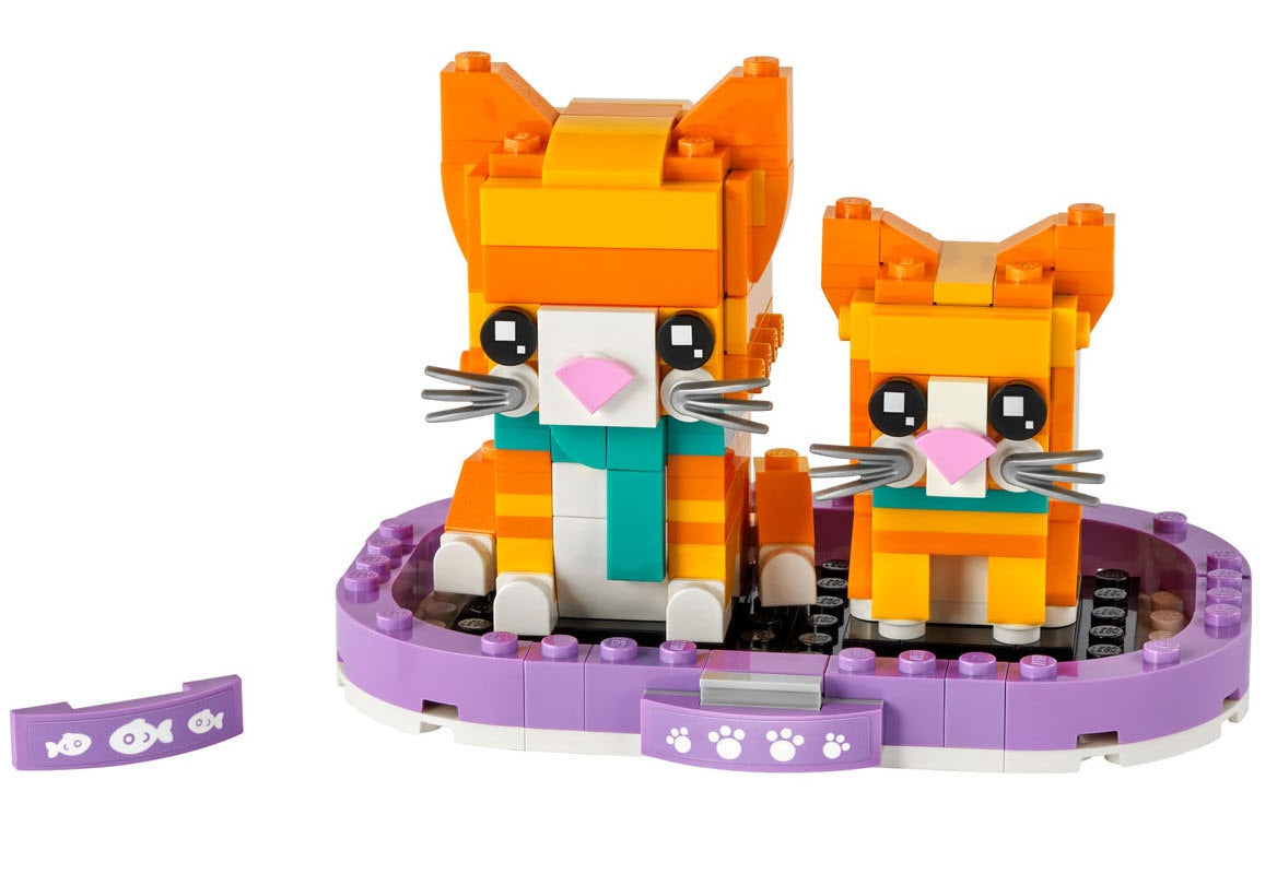Inhalt: LEGO BrickHeadz 40480 Rot getigerte Katze