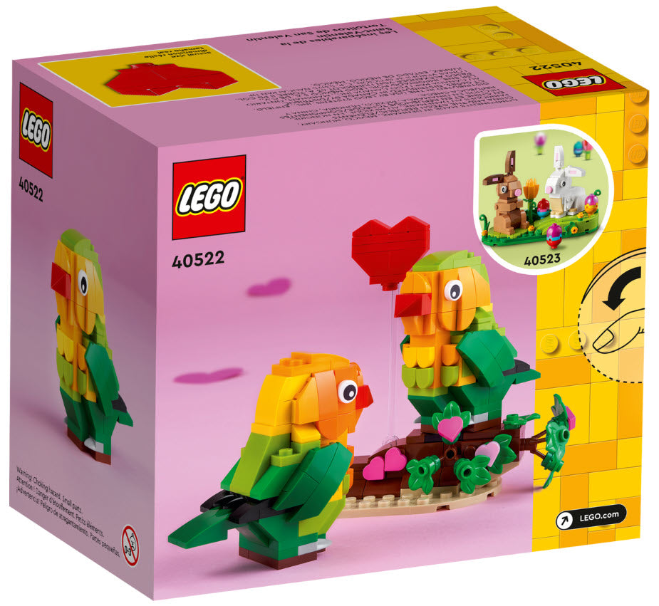 Box Rückseite: LEGO Saisonale Sets 40522 Valentins-Turteltauben