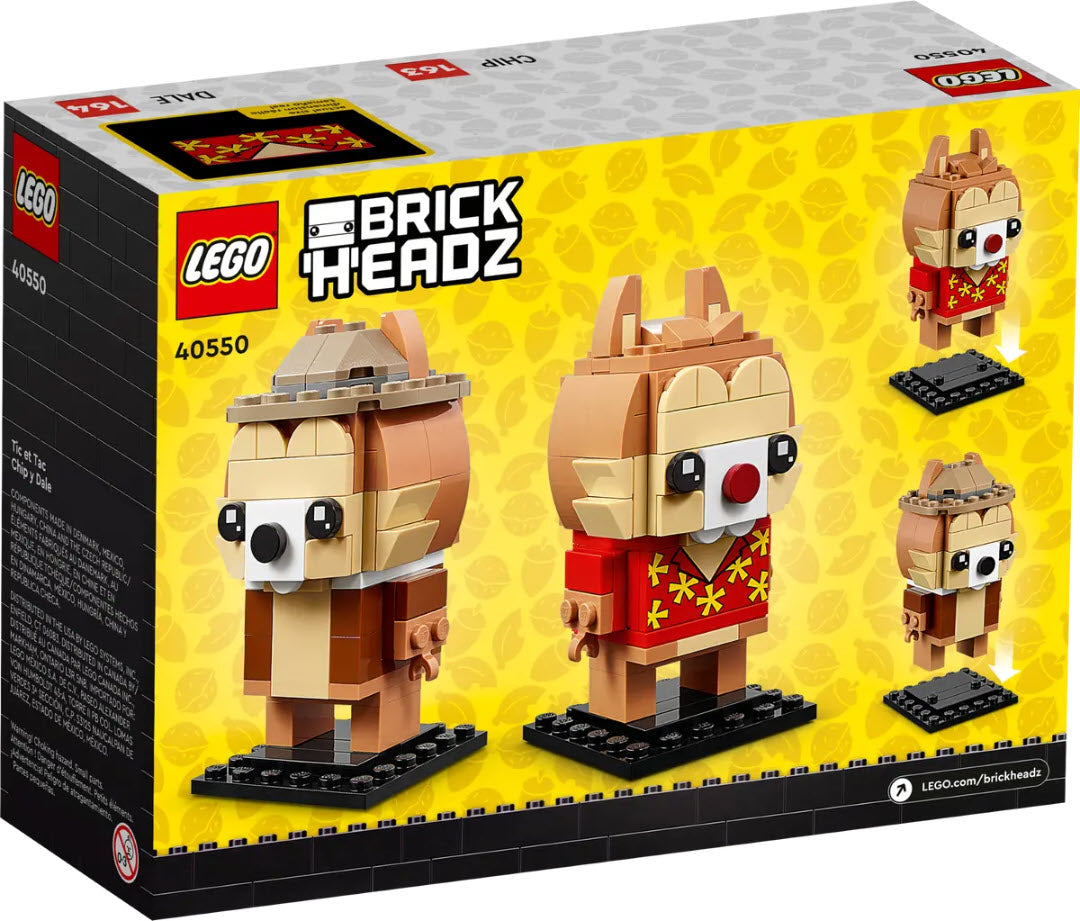 Box Rückansicht: LEGO BrickHeadz 40550 Chip & Chap