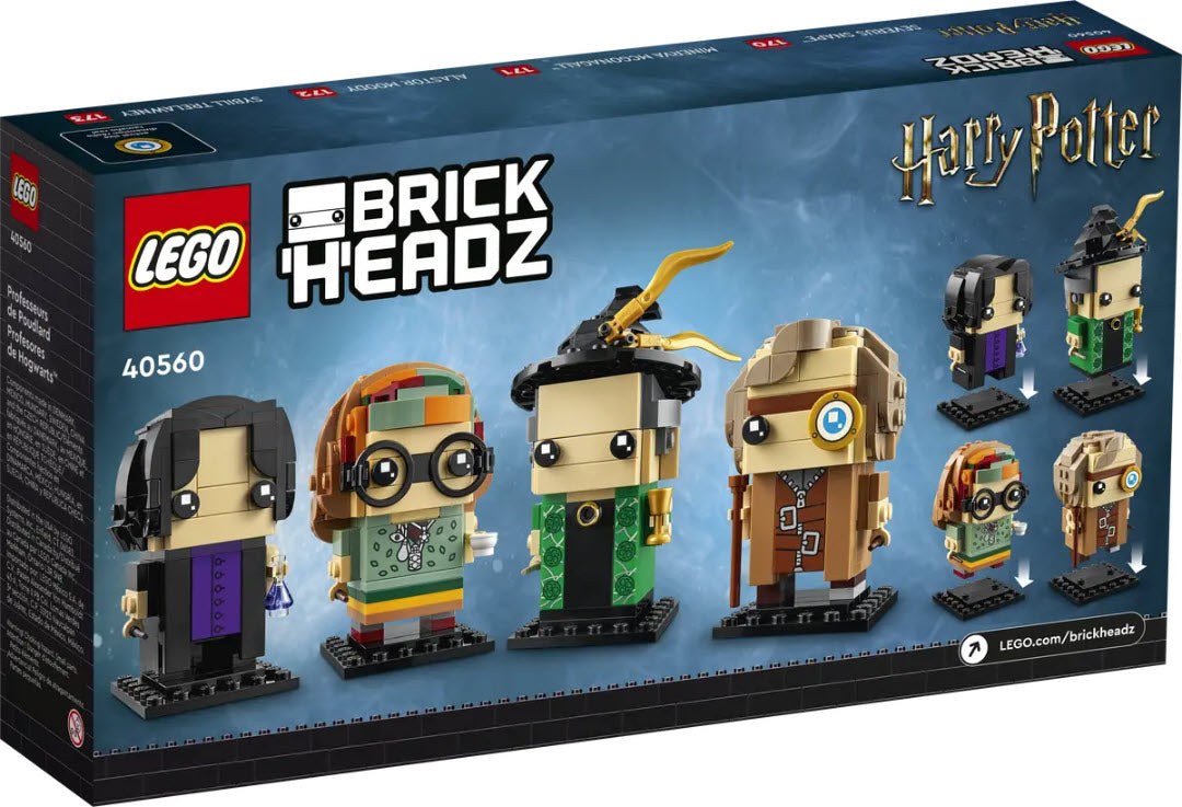 Box Rückansicht: LEGO BrickHeadz 40560 Die Professoren von Hogwarts