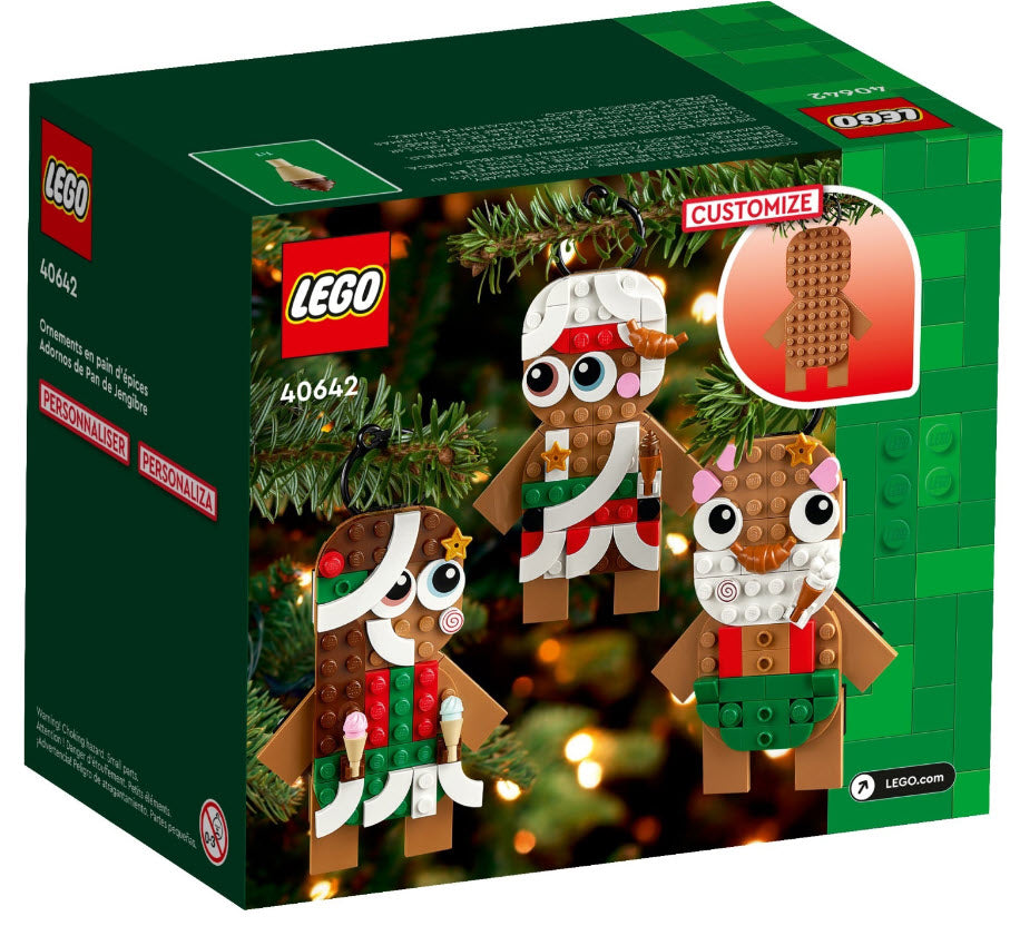 Box Rückseite: LEGO 40642 Lebkuchenmännchen