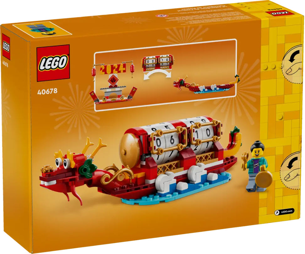 Box Rückseite: LEGO 40678 Feiertagskalender