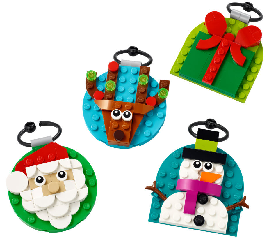 Inhalt: LEGO 40744 Verschiedene Christbaumanhänger