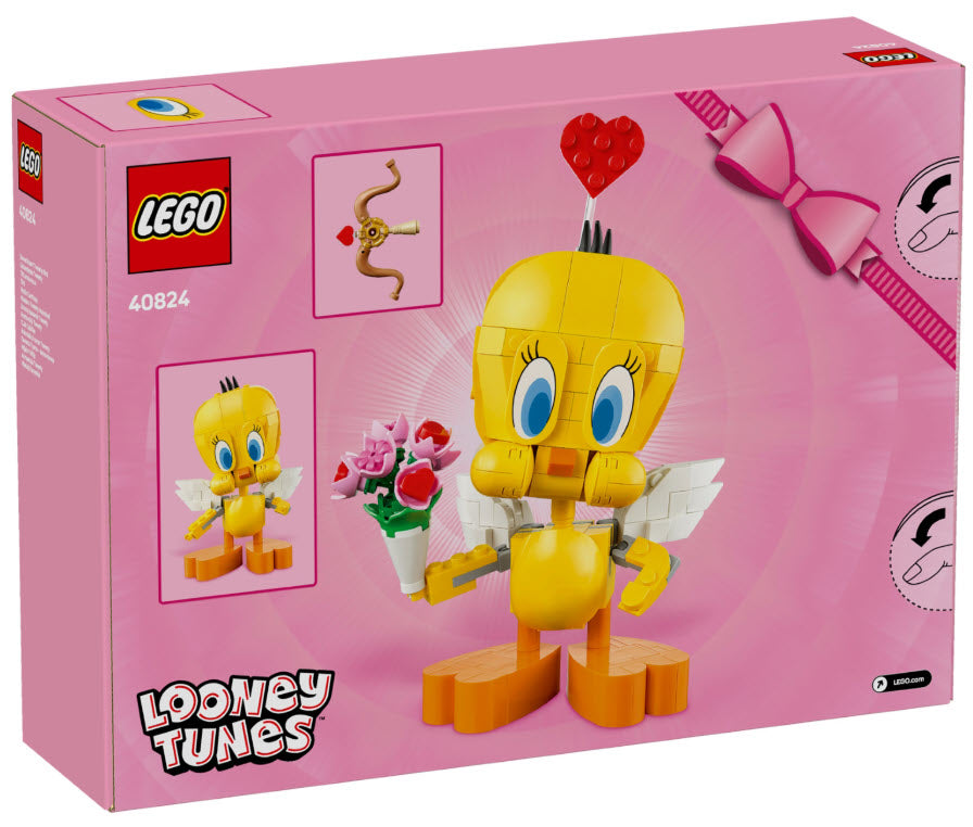 Box Rückseite: LEGO 40824 Liebesbote Tweety
