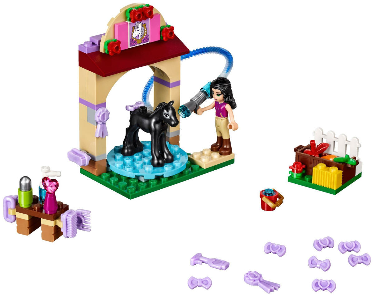 LEGO Friends 41123 Waschhäuschen für Emmas Fohlen, Inhalt