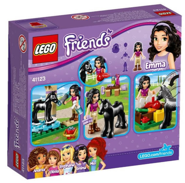 LEGO Friends 41123 Waschhäuschen für Emmas Fohlen, Box Rückansicht